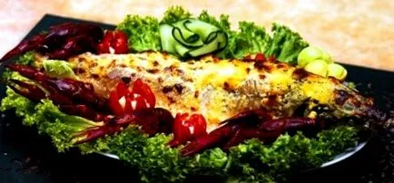Főzni sült tokhal fóliába a sütőben az egész recept fotó (tok) Főzni sült tokhal fóliába a sütőben az egész recept egy fotó
