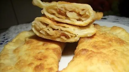 Főzni finom pasties cheburek receptek, tészta, töltő (pasties) Főzni finom pasties cheburek receptek, tészta, töltelék