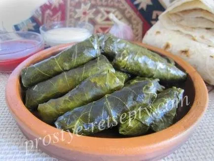 Főzni dolma otthon lépésről lépésre recept fotók