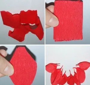 Hogyan készítsünk egy csokor tulipán hullámpapír (papír kezeddel) Hogyan készítsünk egy csokor tulipán hullámpapír