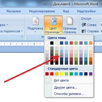 Hogyan, hogy a háttérben egy Word (szó), hogyan kell változtatni a háttérben egy Word