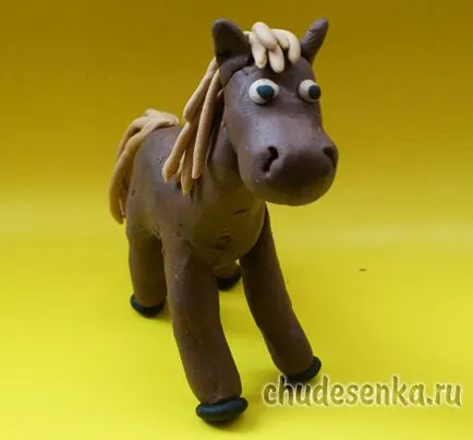 Hogyan készítsünk egy ló agyagból fokozatosan mester osztály képek és videó