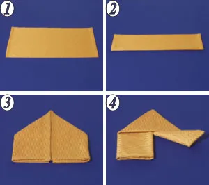 Amint szépen hajtogatott betét (fold) Hogyan lehet hajtani egy szalvétát szépen