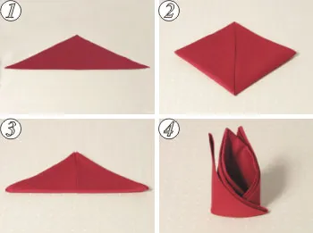 Amint szépen hajtogatott betét (fold) Hogyan lehet hajtani egy szalvétát szépen