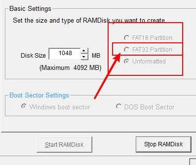 Hogyan hozzunk létre egy lemezről a RAM dataram ramdisk