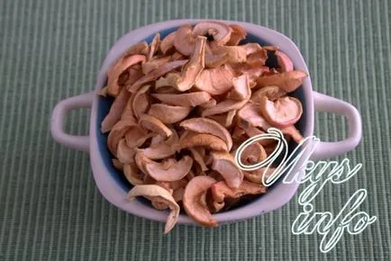 Hogyan száradni alma Villamos szárítók, a recept egy fotót