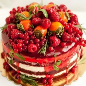 Hogyan díszíteni a tortát gyümölcs otthon, lépésről lépésre fotó