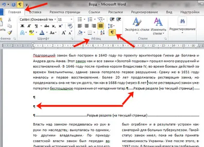 Hogyan lehet törölni szakaszok egy Word