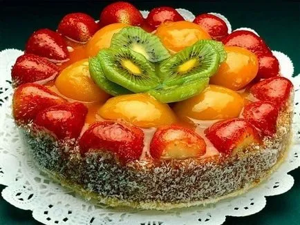 Hogyan díszíteni a torta gyümölcs