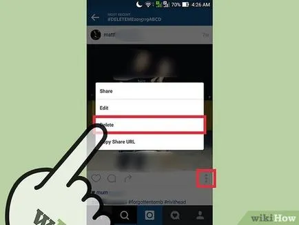 Hogyan lehet törölni több fotó Instagram (néhány kép) Hogyan lehet törölni több fotó Instagram