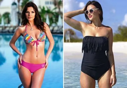 Hogyan válasszuk ki a fürdőruhát a típusú figura - korrekciós strand ruhák „körte”, „alma” (ábra) Hogyan válasszuk ki a fürdőruhát a szám típusú - korrekciós strand ruhák „körte”, „alma”