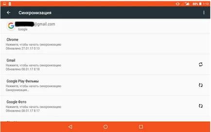 Hogyan lehet engedélyezni a Google fiók szinkronizálását android