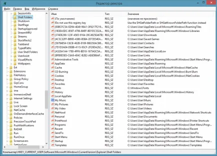Hogyan lehet visszaállítani a mappát a Windows 7 szelvény
