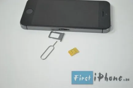 Hogyan helyezze be a SIM-kártyát iphone - magyarázza és mutatja a példát