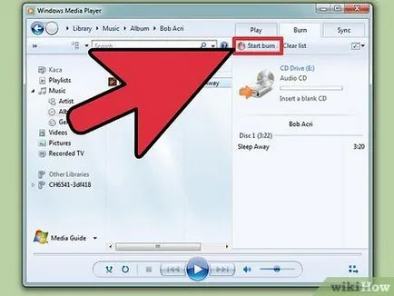 Hogyan éget egy CD-zene