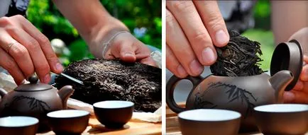 Sör Puer shen shu és préselés a tabletták és omlós - főzési módszerek, a videó (mint a tea főzése puer Shu Shen otthon) Sör Puer shen shu és sajtolás, tabletták és omlós - hogyan sör, video