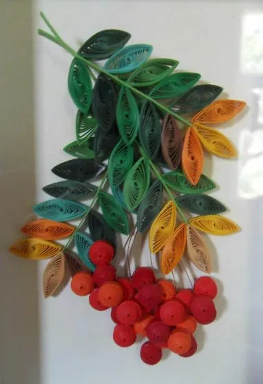 Festmények a technika Quilling (fotó)
