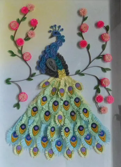 Festmények a technika Quilling (fotó)