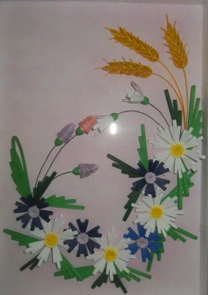 Festmények a technika Quilling (fotó)