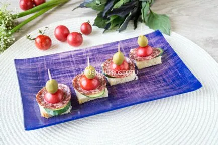 Canapes nyárson 15 egyszerű receptek