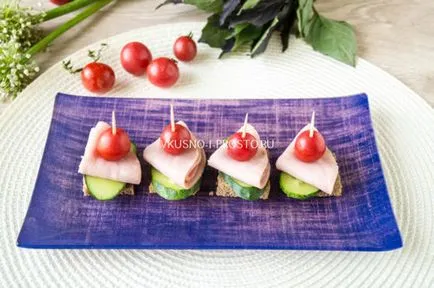 Canapes nyárson 15 egyszerű receptek