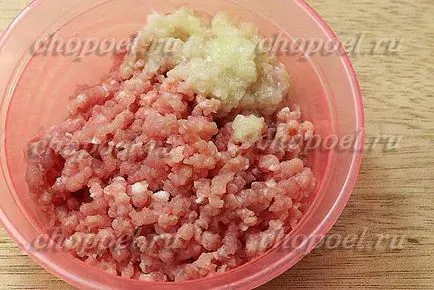 Töltött burgonya hús a sütőben - a recept egy fotó