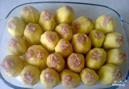 Burgonya hússal - lépésről lépésre recept fotók