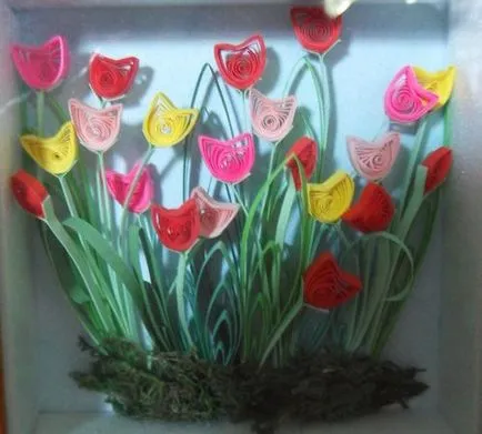 Festmények a technika Quilling (fotó)