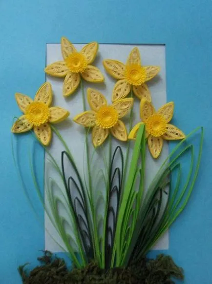 Festmények a technika Quilling (fotó)