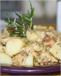 Burgonya csirke - receptek