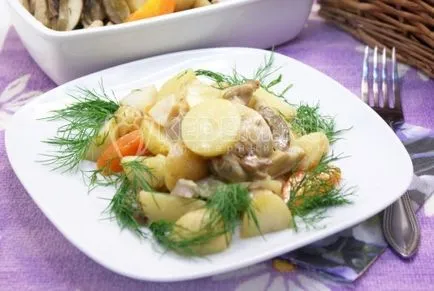 Burgonya csirke - receptek