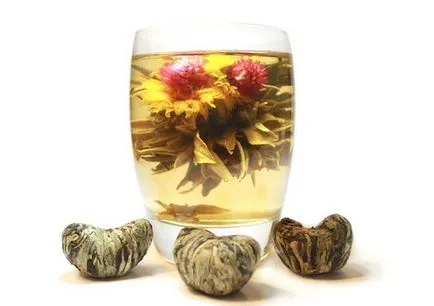 Kínai tea jár a színek és formák leírása (kapcsolt tea virágok) Kínai tea jár a színek és formák leírása