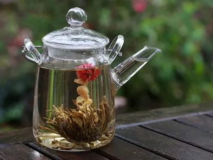 Kínai tea jár a színek és formák leírása (amaránt sárga körömvirág) Kínai tea jár a színek és formák leírása