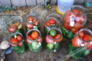 Uborka és a paradicsom egy lépésről lépésre recept fotók (paradicsom) Uborka és a paradicsom egy lépésről lépésre recept fotók