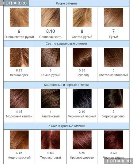 A festék ammónia nélkül Garnier Color Shine értékelések és paletta (ammónia) A festék ammónia nélkül Garnier Color Shine értékelések és Palette