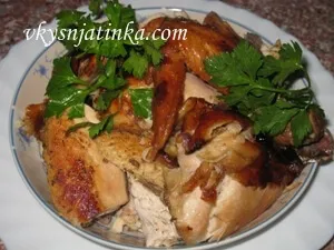 Csirke mézes-mustáros a sütőben - a recept egy fotó