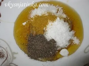 Csirke mézes-mustáros a sütőben - a recept egy fotó