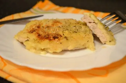 Csirke krémsajt - egy recept lépésről lépésre fotók