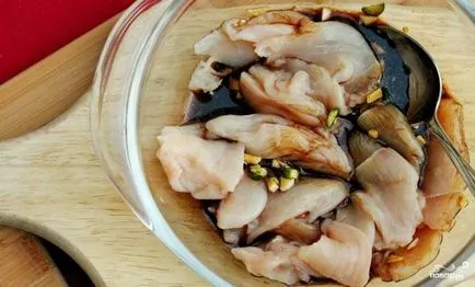 Csirke bolgár - lépésről lépésre recept fotók