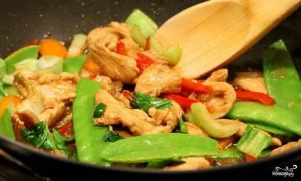 Csirke bolgár - lépésről lépésre recept fotók