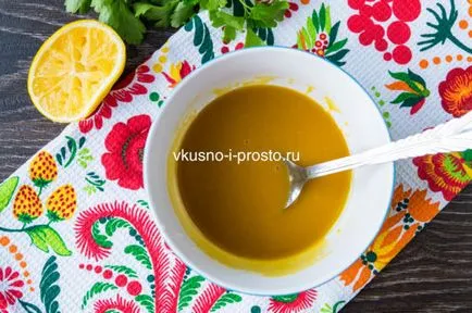 Csirke mézes-mustáros pácban