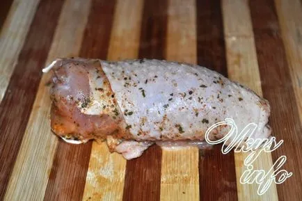 Csirke tekercs gombával recept fotó 1