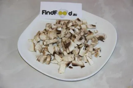 Csirke tekercs gombával recept egy fotó