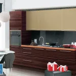 Zebrano konyha, konyha homlokzatok Zebrano, 130 fénykép