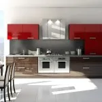 Zebrano konyha, konyha homlokzatok Zebrano, 130 fénykép