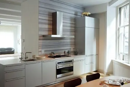 Kitchen sorban egymás után - 50 a legjobb ötletek a lineáris elrendezés a fotó (lineáris) Kitchen sorban egymás után - 50 legjobb ötletek a lineáris elrendezés fotó