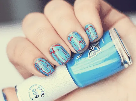 Nail krakelyur- lépcsőzetes létrehozása körömlakk repedéssel (craquelure) Lac krakelyur- lépésről lépésre létrehozása körömlakk feltörni