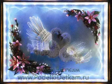 Quilling képet saját kezűleg, Quilling festmény mestere osztály (Quilling) Quilling képet saját kezűleg, Quilling festmény mesterkurzus