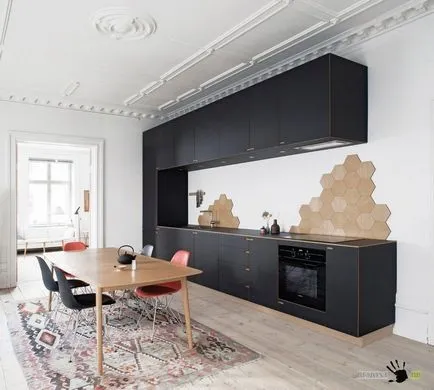 Kitchen sorban egymás után - 50 a legjobb ötletek a lineáris elrendezés a fotó (konyhai vonal) Kitchen sorban egymás után - 50 legjobb ötletek a lineáris elrendezés fotó