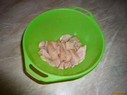 Tészta csirke sajtmártással recept fotókkal